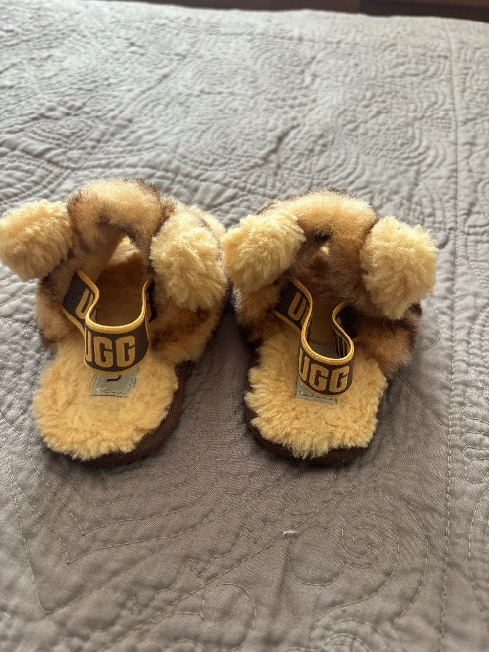 UGG Kids Plush Animal Slippers